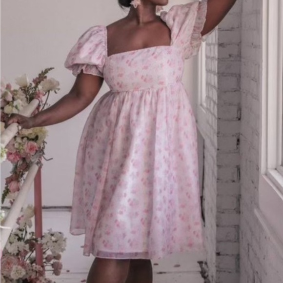 JessaKae Medium Floral pink dress. Ballet, fully lined - Picture 2 of 11
